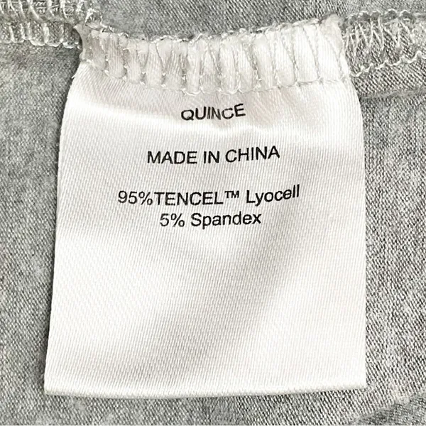 Quince Gray Tencel Jersey Wide Leg Jumpsuit Cami One Piece Sz Large Soft Stretch - Image 9