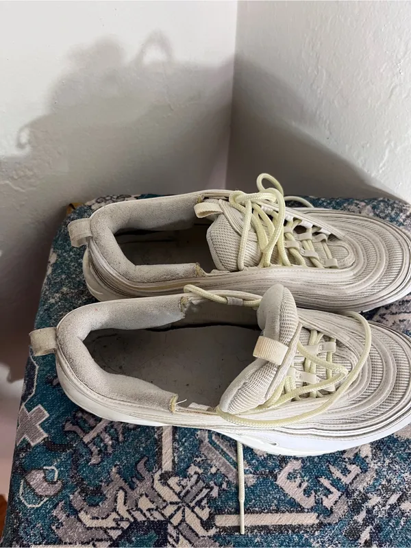 Nike Off-White/Cream Air Max 97 Sneakers - Image 7