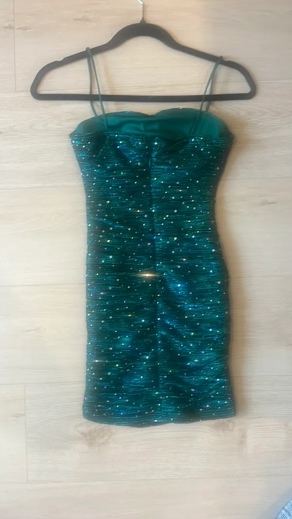 Green Sparkly Lulus Mini Dress - Image 5