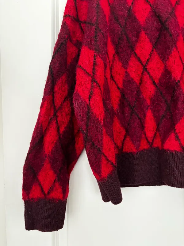 ZARA Argyle Sweater - Image 5