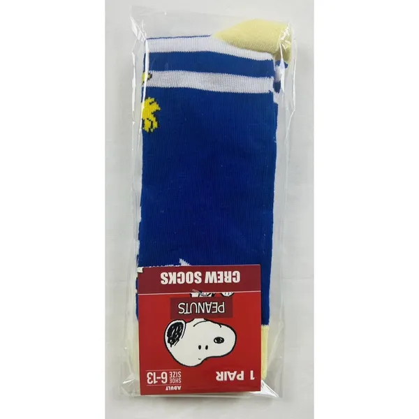 New Peanuts Cartoon Crew Socks Adult Shoe Size 6-13 Novelty Fun Set of 3 Pairs - Image 4