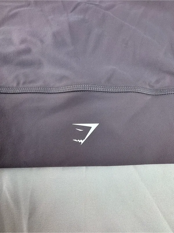 Gymshark Lavender Wrap-Front Long Sleeve Crop Top - Image 2