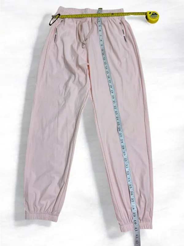 Light pink sports jogger pants - Size L (New without label) - Image 3
