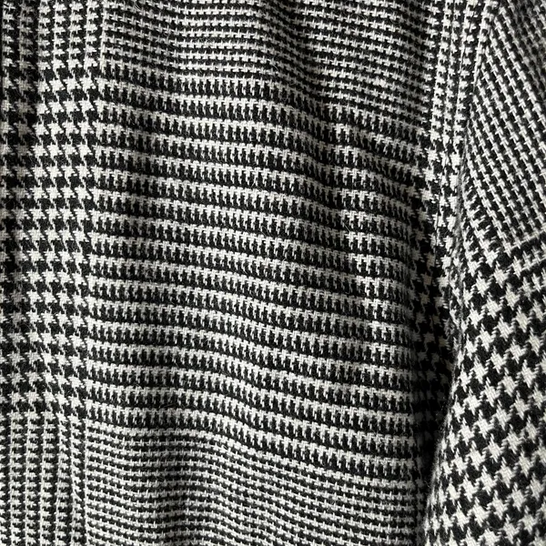 Vilagallo Checked Fringe Zip Up Wool Dress Black White Houndstooth Size 36 US‎ 4 - Image 9