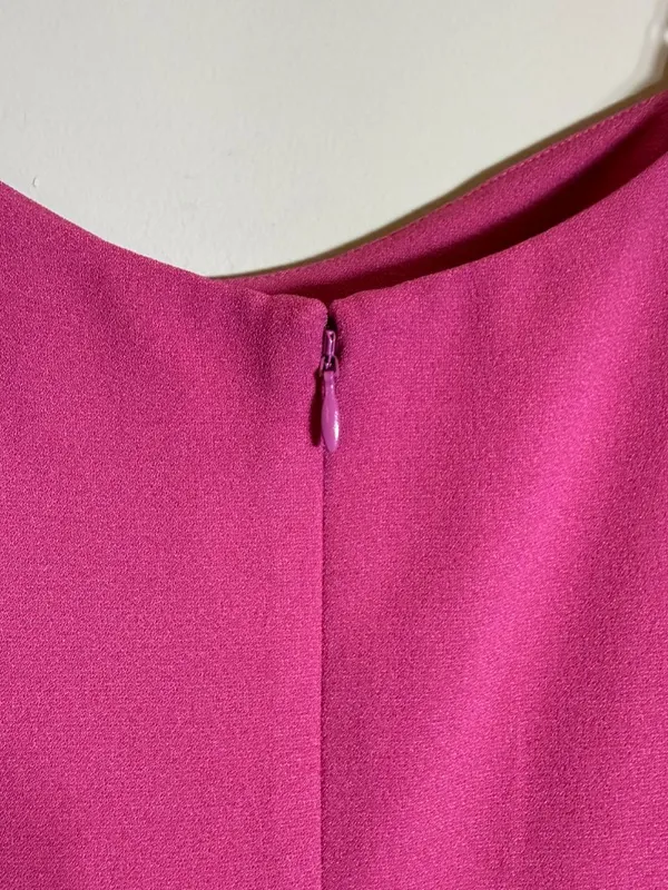 Dress The Population Mira Ruffle Mini Dress Womens Medium Hibiscus Pink Cocktail - Image 12