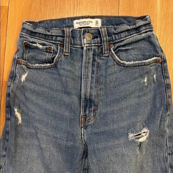 Abercrombie Jeans Curve Love Ankle Straight Ultra High Size 00 - Image 2