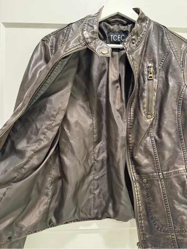 TCEC Faux Leather Moto Jacket - Image 4