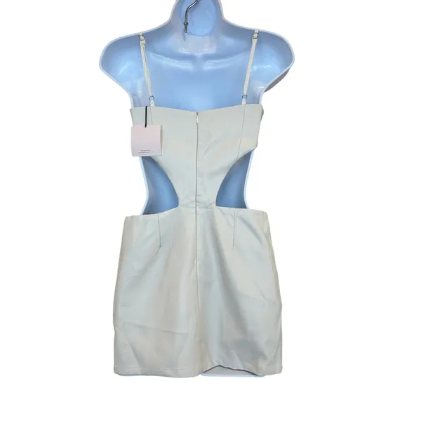 Superdown Faux Leather Mini Dress XS Cutout Going Out Bodycon Revolve $84 NEW - Image 6