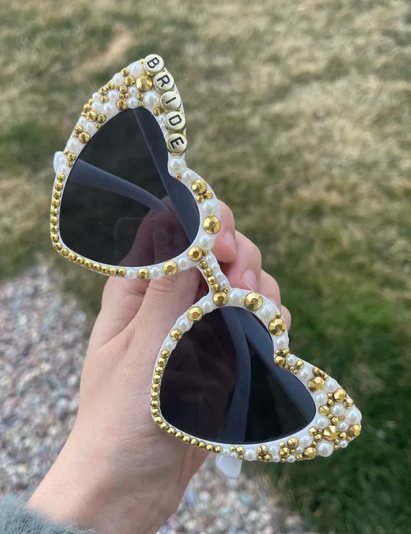 Bride Sunglasses Gold - Image 6