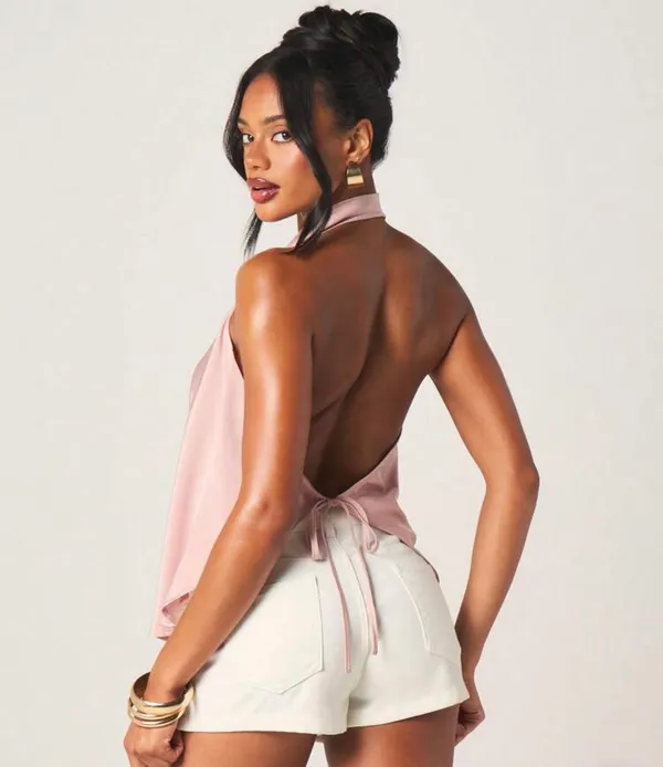 Halter top misguided Pink - Image 2