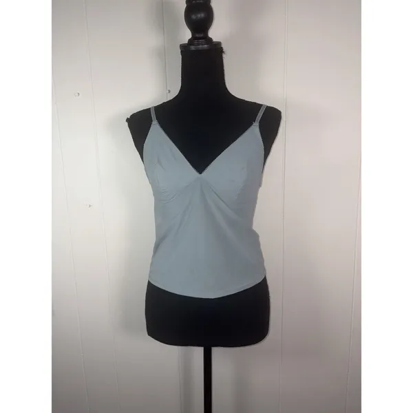 urban outfitters V-Neck Bustier Camisole Bra Top L NWT Blue Adjustable Straps - Image 2