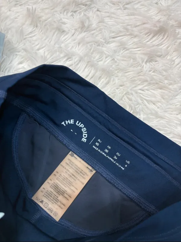 The upside navy drawstring leggings Blue - Image 2