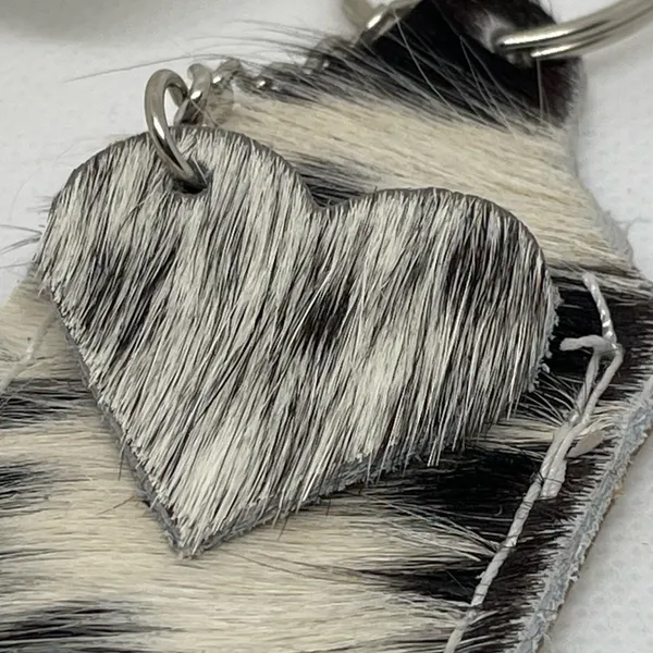 Cowhide chapstick holder. Attach to purse or backpack to keep it handy! - Image 3