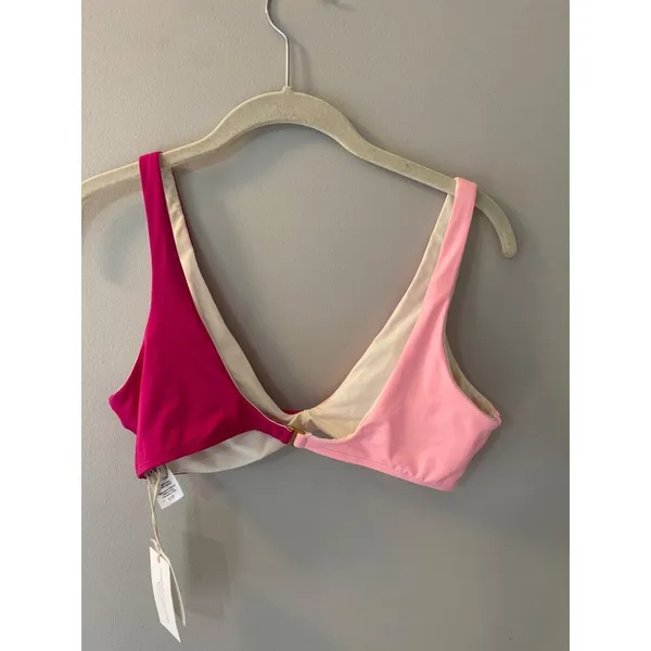 L*Space Color-Block Luna Top Crystal Pink/Bougainvillea LG (36C-D) - Image 7