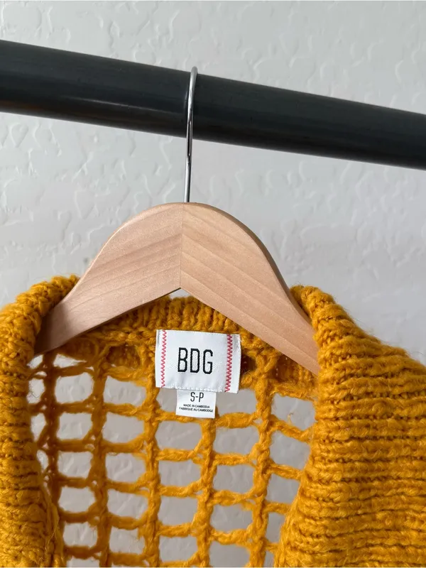 Urban Outfitters BDG Osaka Open-Knit Polo Sweater - Image 6