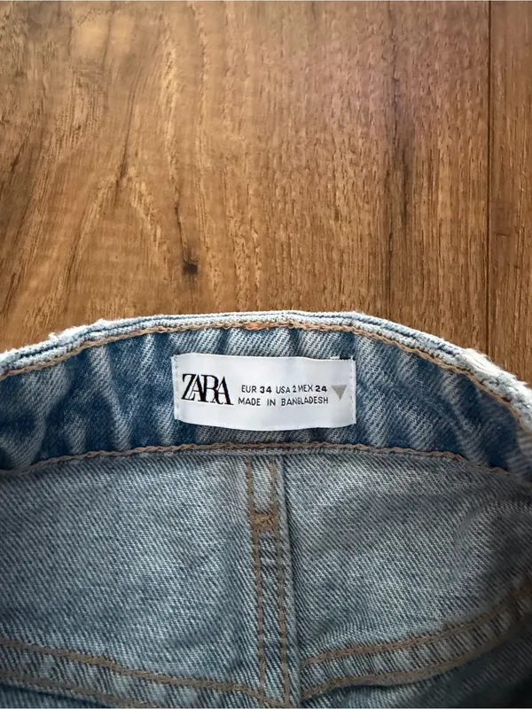 Zara denim shorts - Image 2