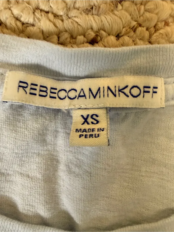 Rebecca Minkoff Vacation Vacation Vacation Muscle Tank XS Blue 100%‎ Cotton - Image 3