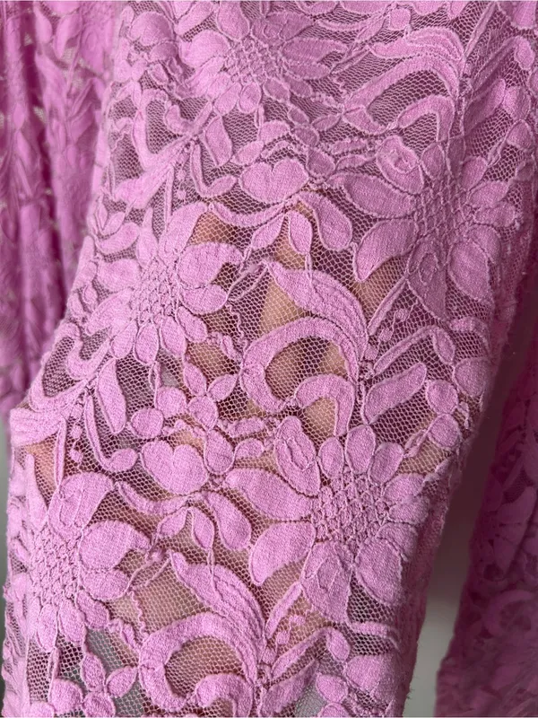 Free People Intimately Floral Lace square Neck Long Sleeve Top - Pink - Image 3