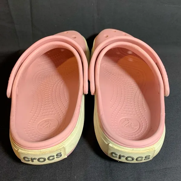 Crocs Crocband II Women 7 Men 5 Light Petal Pink Graphite Clog Slip On Shoe - Image 3