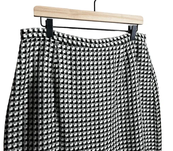 Liz Baker I Vintage 80s Black & White Houndstooth Skirt Suit Set Separates - Image 9