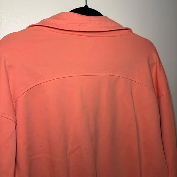 Old Navy Active Dynamic Fleece Half Zip Sweatshirt Size Large Tall Peach Nectar - Image 10