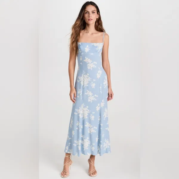 Reformation Liya Dress Bijou Blue‎ dress gown size 6 - Image 2