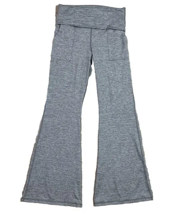 Aerie The Hugger High-Waisted Flare Foldover Leggings - Image 2