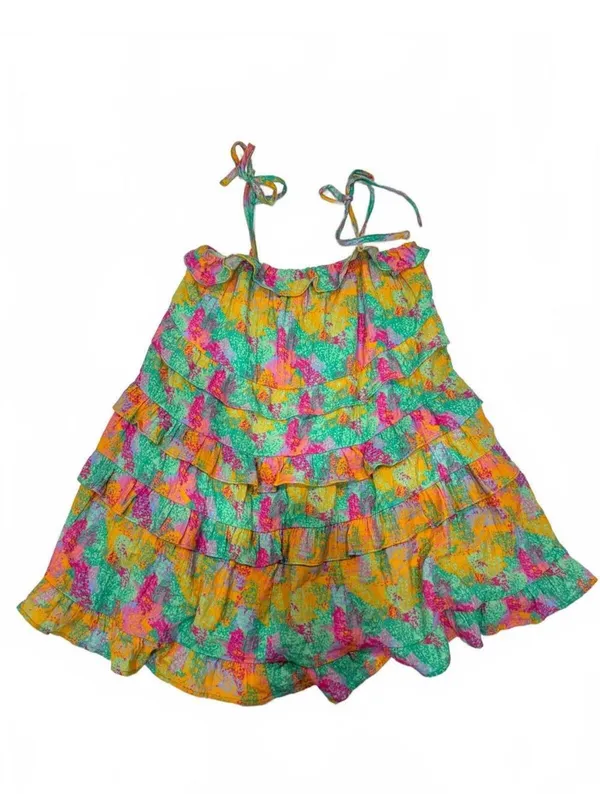 Talulah Vibrant Floral Tiered Mini Dress - Image 2