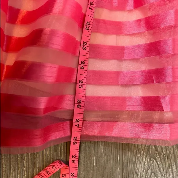 Vintage‎ Betsey Johnson pink tulle skirt dress bustier top sz 4 - Image 3