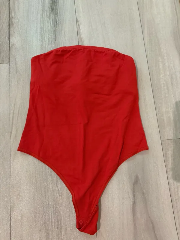 Skims smooth lounge smooth lounge strapless bodysuit in Terra - Image 3