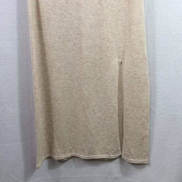 NEW Revolve Song of Style Neutral Tan Short Sleeve Night Air Sweater Dress Sz S - Image 7