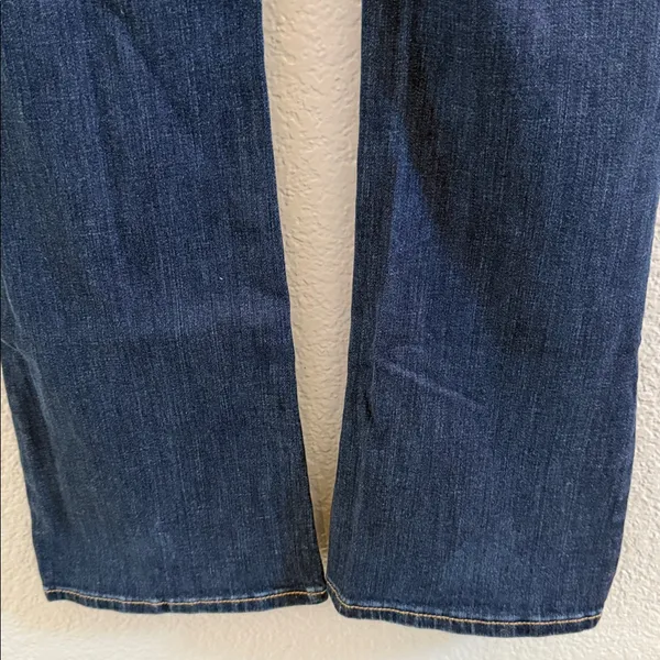 Abercrombie & Fitch Distressed Bootcut Jeans Blue Denim Size 10R 30x32 - Image 5