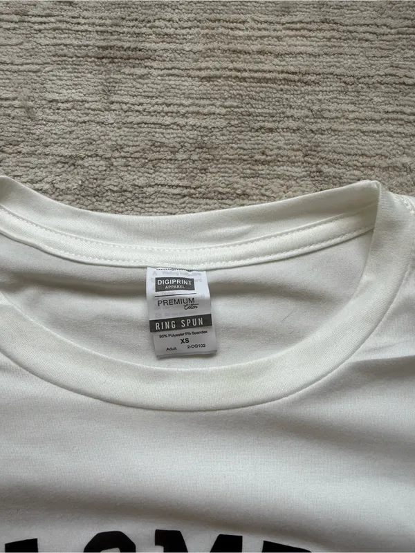 Colombia Logo White Baby Tee (Size XS) - Image 4