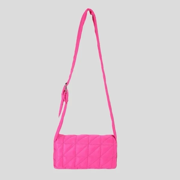 Pink Quilted Crossbody Puffer Shoulder Bag Handbag Nwt - Image 4