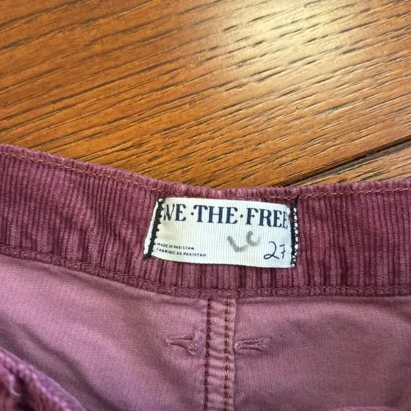Free People We the free risk taker high rise‎ straight cord jeans size 27 - Image 6