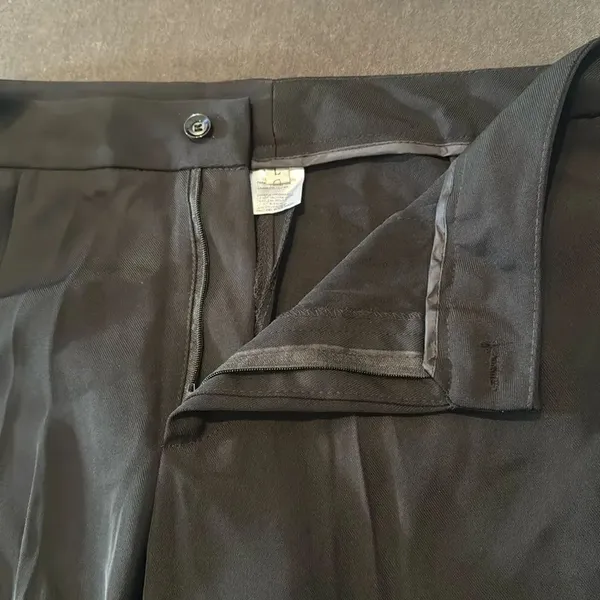 Women’s Black 2 Piece Pant Suit One Button Formal Office Wedding Size L NWT - Image 15
