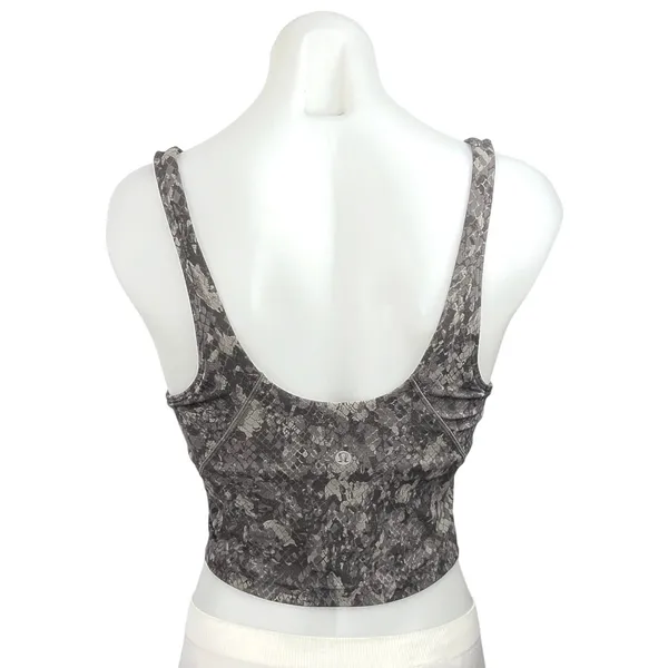 Lululemon Wunder Train Longline Animal Snake Print Sports Bra Crop Tank Top Sz S - Image 7