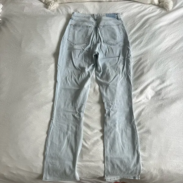 Abercrombie curve love split hem jeans - Image 4