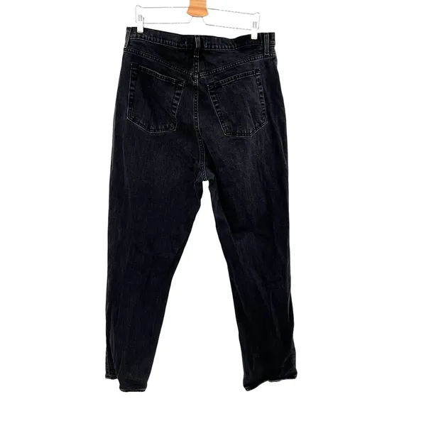 Abercrombie Curve Love Jeans Ultra High Rise 90s‎ Straight Black Size 34 18R - Image 8