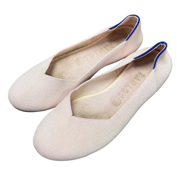 Rothy's The Flat Womens Shoes Round Toe Slip On Knit Ballet Light Pale Pink 9 - Image 3