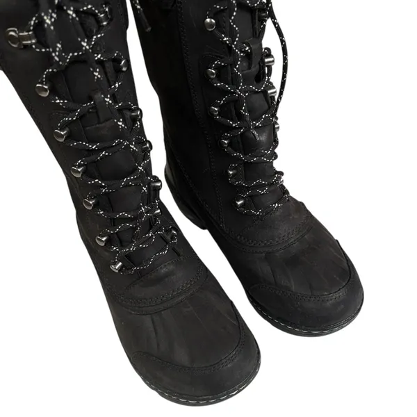 EUC Sorel Leather Whistler Tall Boots Black Size 8 - Image 5