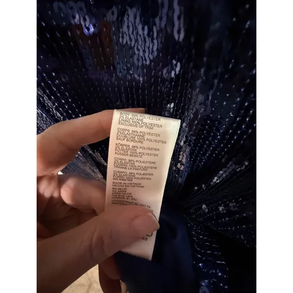 Free People Sophie Sequin Mini Dress Midnight Navy XS‎ NWT Party Glam - Image 10