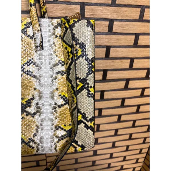 Jason‎ Wu Snakeskin Print Gold Tote Bag - Image 6