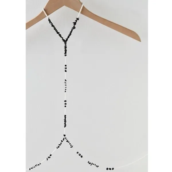 Free People Salute Body Chain Beaded Harness Beach Bohemian Festival Summer New - Image 5