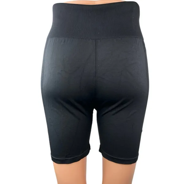 WeWoreWhat Women's Black High Waist Athletic Biker Bike Running Shorts Size L - Image 3