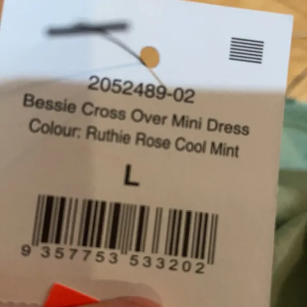 Cotton On bessie crossover ditsy floral mini dress cool mint L new - Image 9