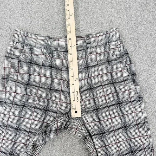 American Eagle Outfitters Plaid Flannel Super High‎ Rise Skinny Trousers Beige 4 - Image 14