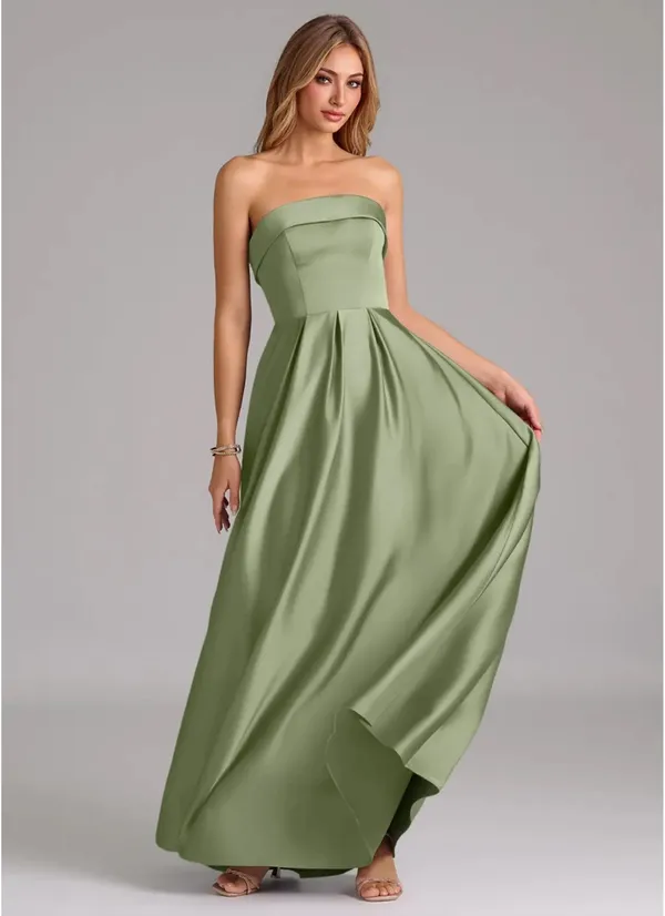 Azazie Bridesmaid Dress Pistachio - Image 4