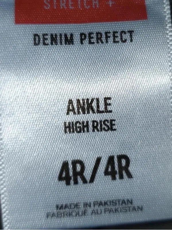 Express Stretch High-Rise Ankle Jeans Multi Button Closure Raw Hems Frayed Edges - Image 5