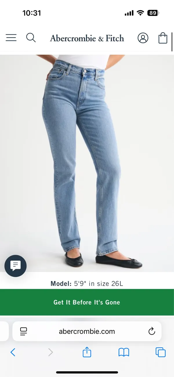 Abercrombie High-Rise Jeans 90s Straight - Image 2